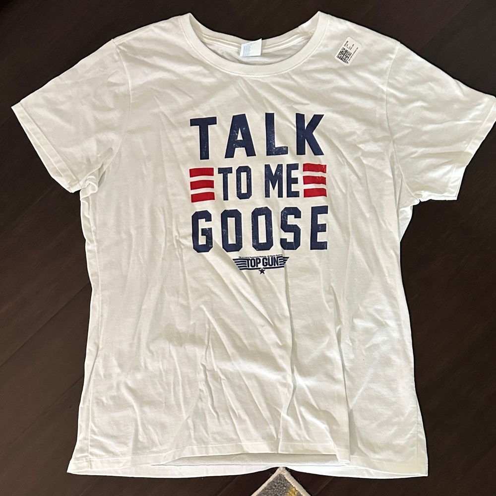 Top Gun White Graphic T-Shirt
